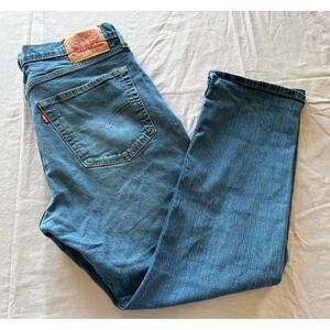 Levis 514 Straight Fit Mens Jeans Blue Medium Wash 36x29 Denim Pants
